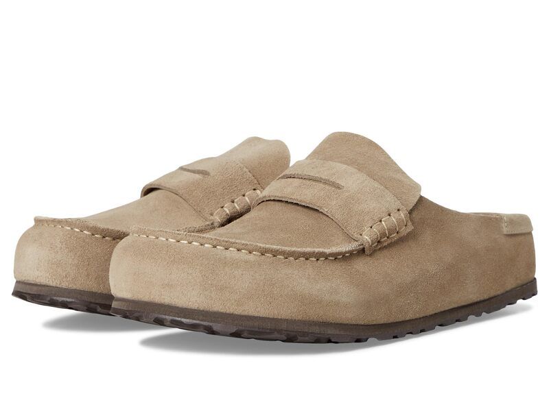 ビルケンシュトック メンズ シューズ スリッポン・ローファー Birkenstock Naples Wrapped Bold Grip Taupe トープ
