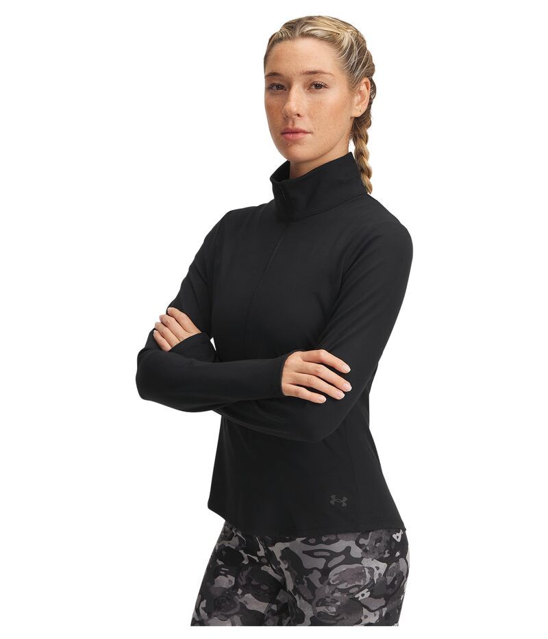 アンダーアーマー レディース アウター パーカー・スウェット Under Armour Motion 12 Zip BlackJet Gray ブラック