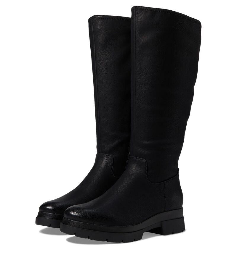 ナチュライザー レディース シューズ ブーツ・レインブーツ SOUL Naturalizer Orchid High Shaft Boots Wide Calf Black Smooth Sy ブラック