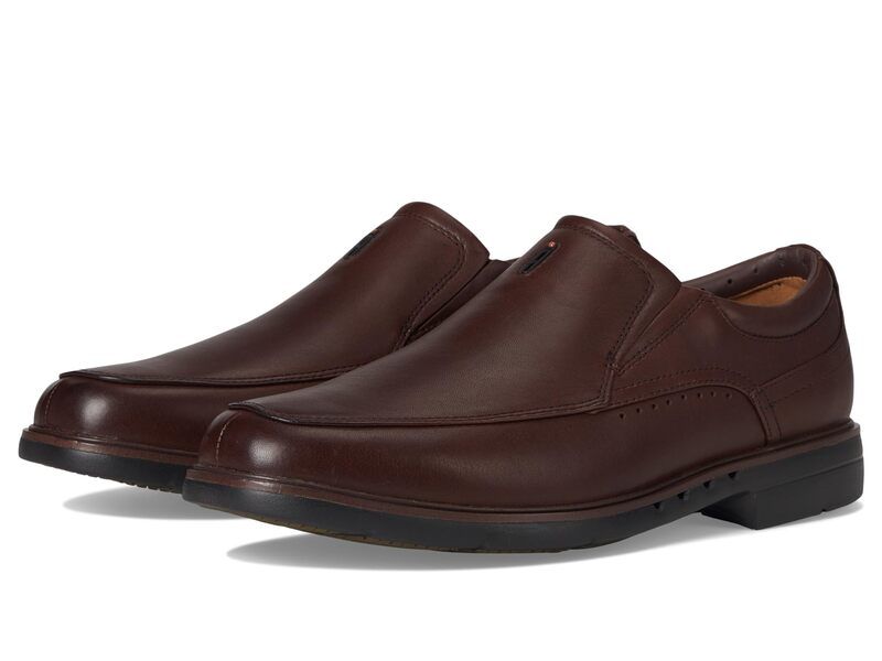 クラークス メンズ シューズ スリッポン・ローファー Clarks Un Kendric Go Mahogany Leathe