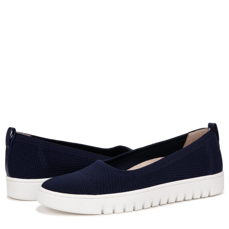 バイオニック レディース シューズ サンダル ニット VIONIC Uptown Skimmer Knit Slipons Navy Blue Fabri ネイビー
