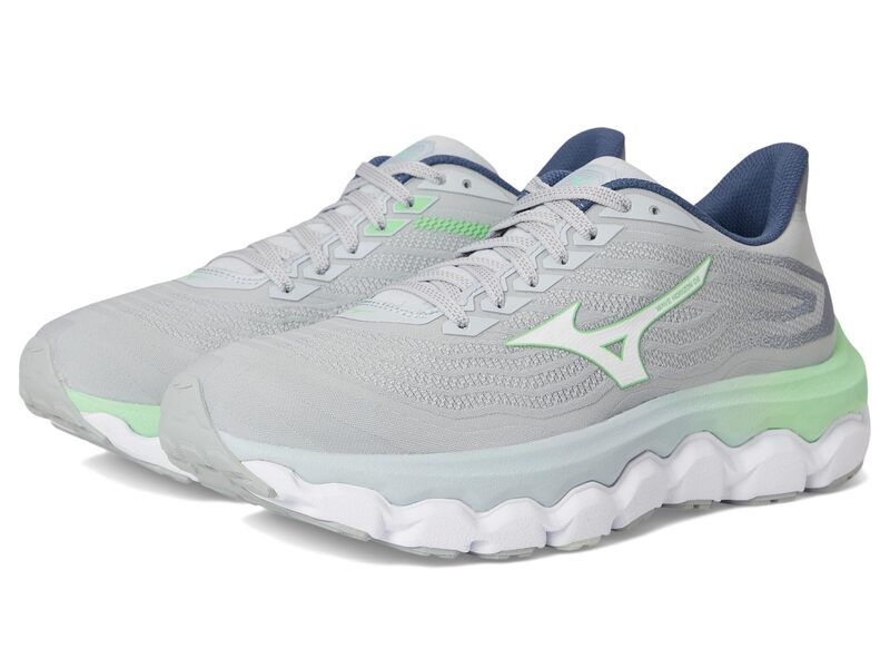 ミズノ レディース シューズ スニーカー Mizuno Wave Horizon 8 Pearl BlueWhit パール