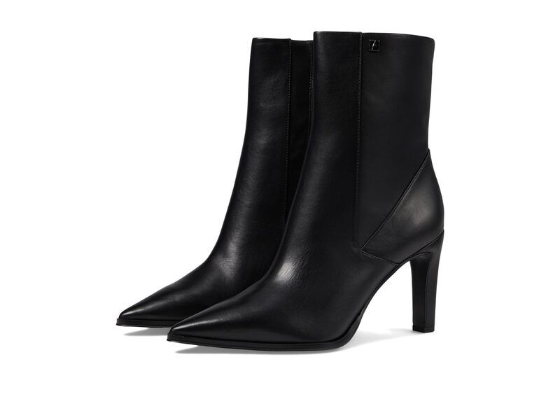 フランコサルト レディース シューズ ブーツ・レインブーツ Franco Sarto Appia Pointed Toe Dress Bootie Black Leather ブラック