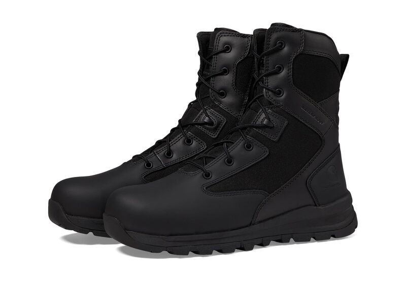カーハート メンズ シューズ ブーツ・レインブーツ Carhartt Gilmore WP 8 Side Zip Nano Toe Boot Black ブラック