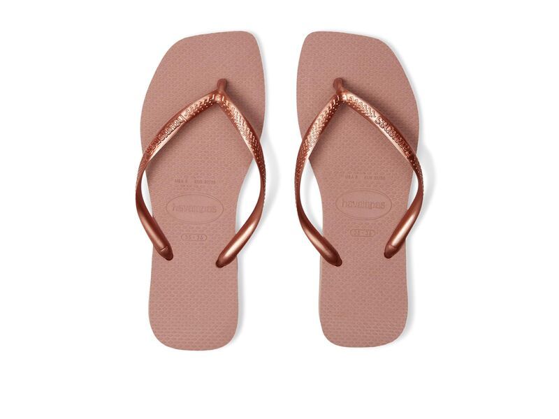 ハワイアナス レディース シューズ サンダル Havaianaslim Square Flip Flop Sandal Crocus Rose