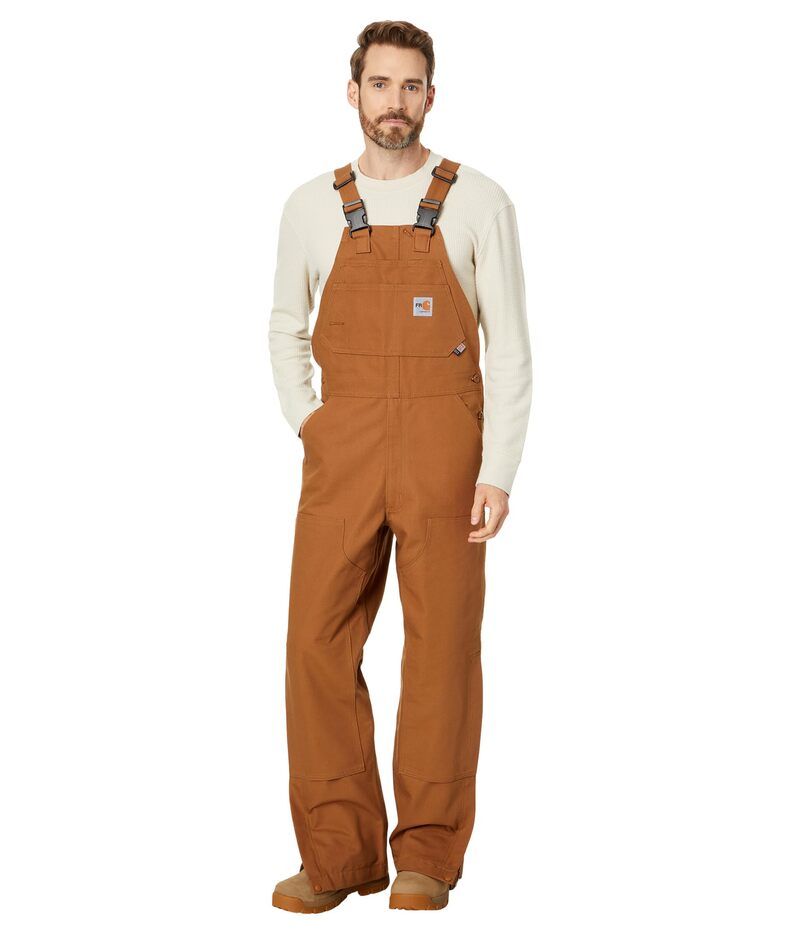 カーハート メンズ ボトムス カジュアルパンツ オーバーオール Carhartt FlameResistant Duck Bib Overalls Carhartt Brown ブラウン