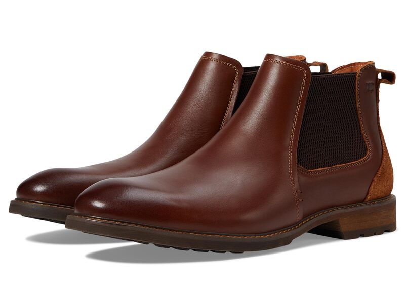 フローシャイム メンズ シューズ ブーツ・レインブーツ Florsheim Lodge Plain Toe Gore Boots Chestnut Smooth