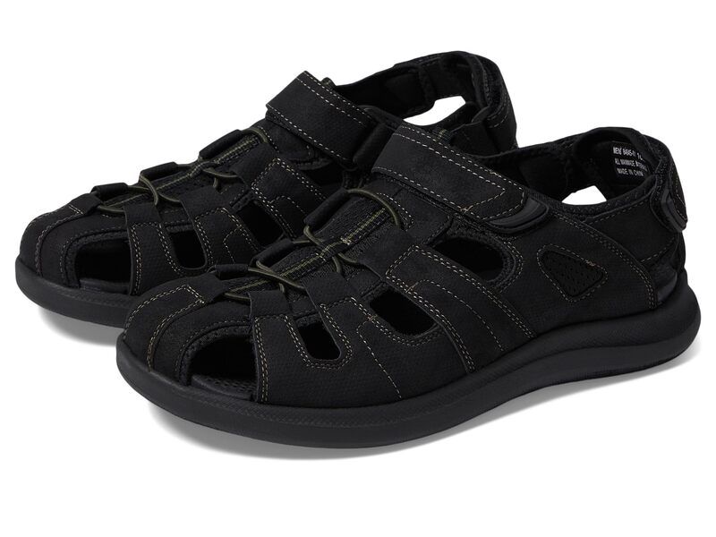 ノンブッシュ メンズ シューズ サンダル Nunn Bush Rio Vista Fisherman Sandal Black ブラック
