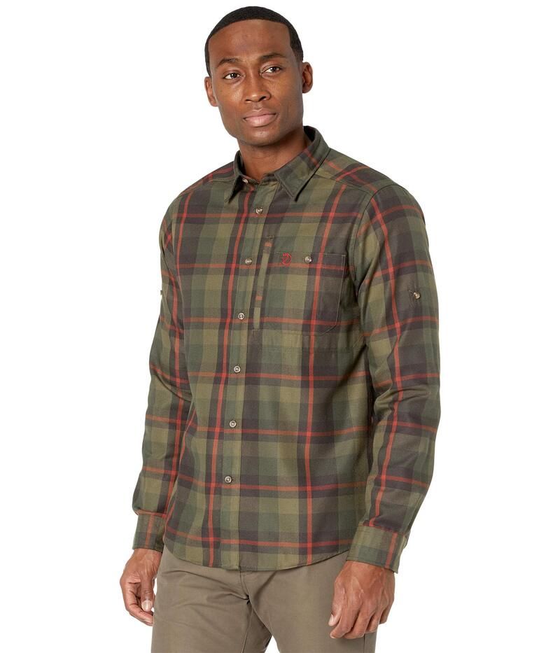 フェールラーベン メンズ トップス シャツ Fjallraven Fjallglim Shirt Laurel Green 1 グリーン