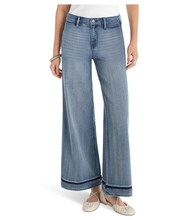 リヴァプール ロサンゼルス レディース ボトムス デニムパンツ ワイドレッグ Liverpoolos Angelesuper Stride Wide Leg Midrise Jean With Shadow Cuff 30 Inseam Reflection