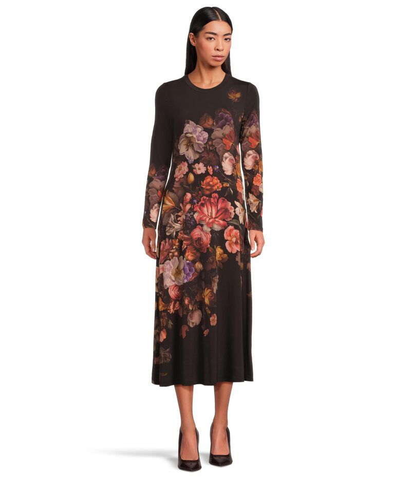 ジョニーワズ レディース トップス ワンピース ミディ Johnny Was The Janie Favorite Long Sleeve Midi Dress Beckett Blooms