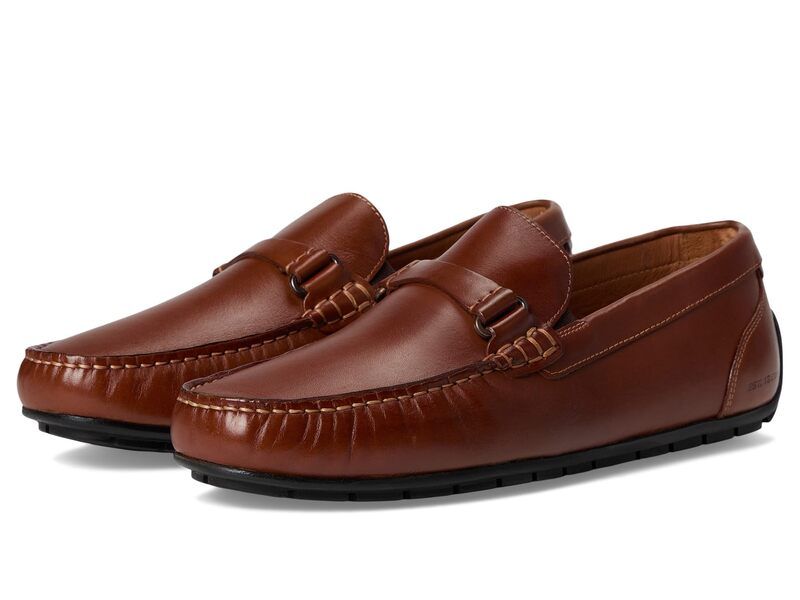 ジョンストンアンドマーフィー メンズ シューズ スリッポン・ローファー レザー Johnston Murphy Beck Leather Bit Tan Full Grain タン