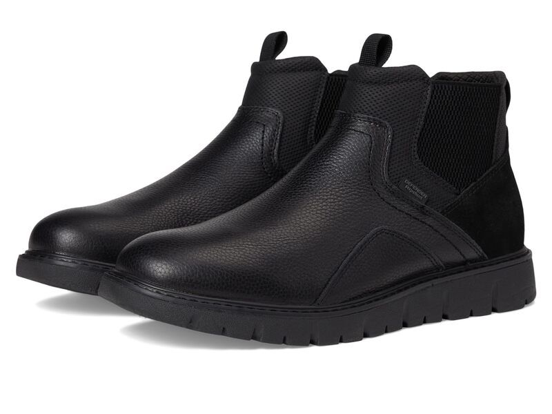 ノンブッシュ メンズ シューズ ブーツ・レインブーツ チェルシーブーツ チェルシー Nunn Bush Karnak Plain Toe Chelsea Boots Lightweight Comfortable Chukka Black ブラック