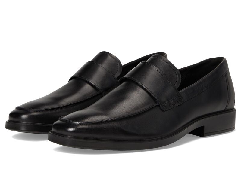 エコー メンズ シューズ スリッポン・ローファー ECCO Milan Venitian Penny Loafers Black ブラック