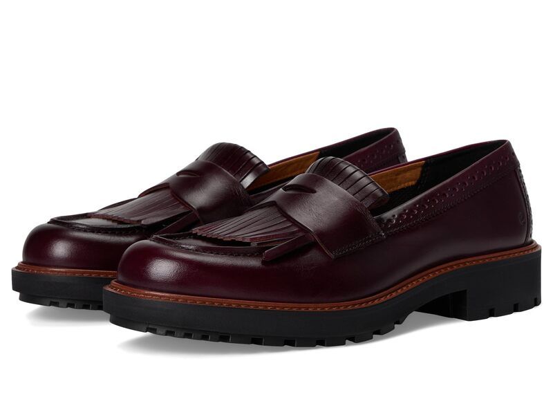 エコー レディース シューズ スリッポン・ローファー ECCO Metropole Oslo Loafer Dark Ruby ルビー