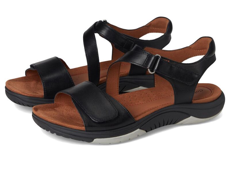 コブ ヒル レディース シューズ サンダル Cobb Hill Fiah Black Leather ブラック