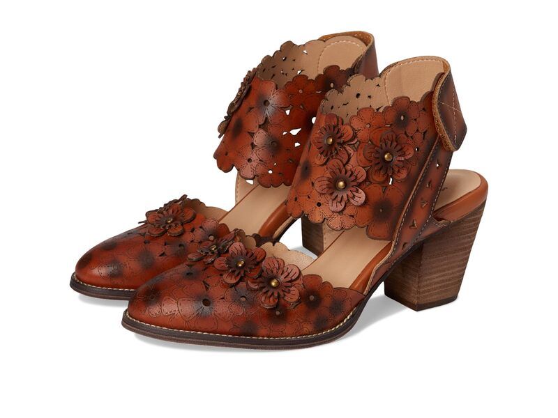 スプリングステップ レディース シューズ ヒール LArtiste by Spring Step Distinction Camel キャメル