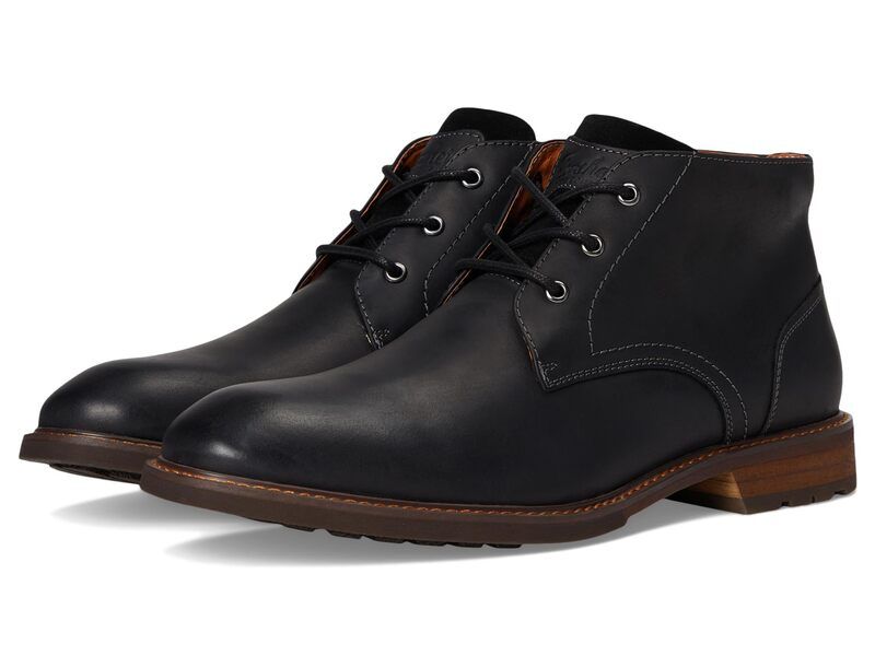 フローシャイム メンズ シューズ ブーツ・レインブーツ Florsheim Lodge Plain Toe 3eye Chukka Boots Black Crazy Hor ブラック