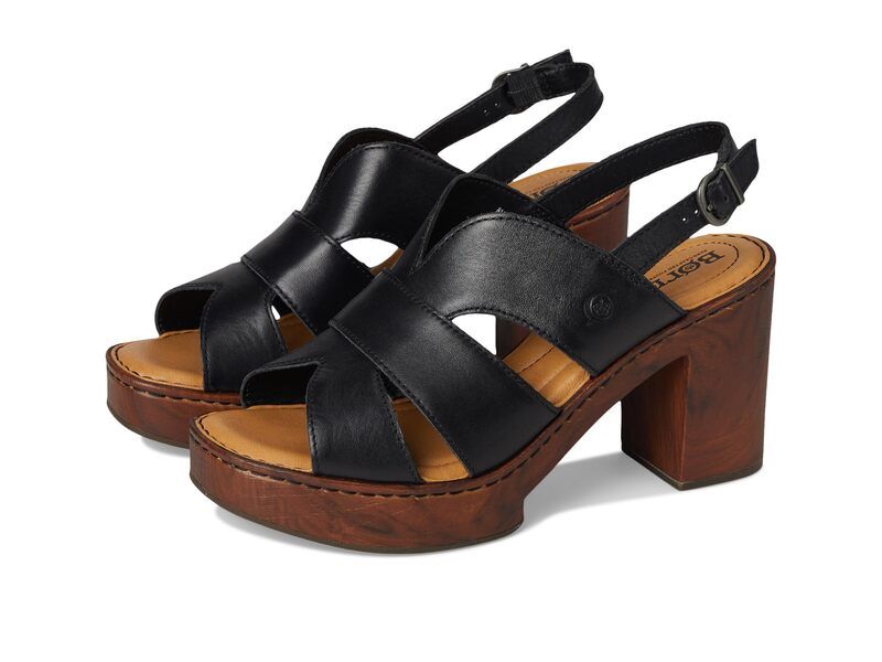 ボーン レディース シューズ ヒール Born Nassau Black ブラック