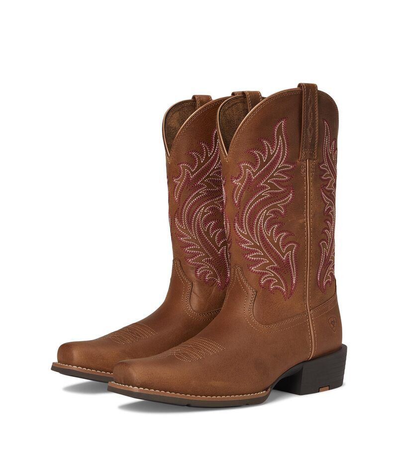 アリアト レディース シューズ ブーツ・レインブーツ Ariat Round Up Narrow Cutter Toe Sorrel Crunch 36,920円