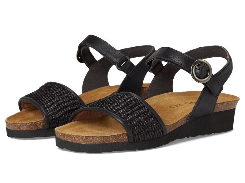 ナオト レディース シューズ ブーツ・レインブーツ Naot Cecile Black Shiny Lea ブラック