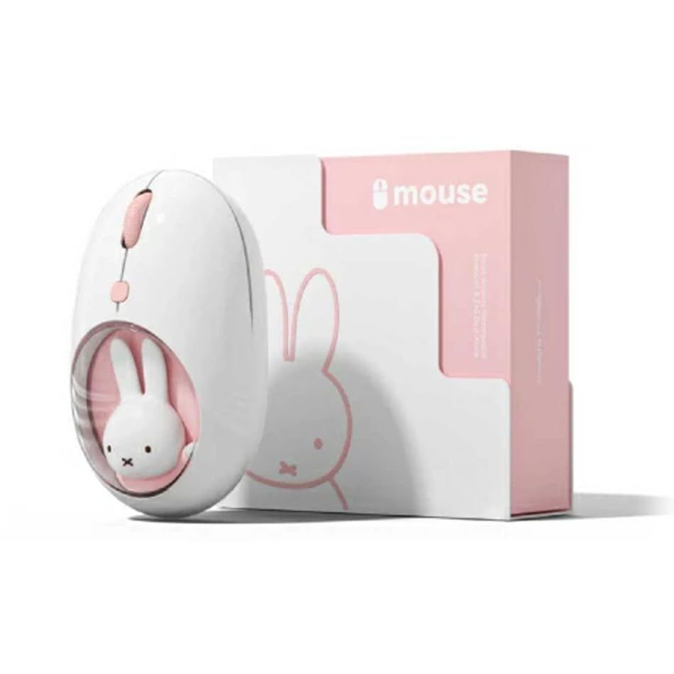 ミッフィー マウス bluetooth ブルートゥース ワイヤレス 無線 静音 キャラクター miffy (ピンク)ｍａ