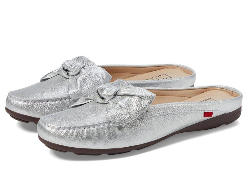 マークジョセフニューヨーク レディース シューズ スリッポン・ローファー Marc Joseph New York Diane Street Silver Grainy シルバー
