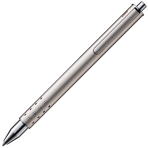 LAMY（ラミー） swift パラジューム ローラーボールペン - なめらかな書き心地の上品なローラー ボールペン - 丈夫なメタルボディ & 線幅 M - ローラーボールリフィル 黒 LAMY M 66 付きｍａ 11,588円