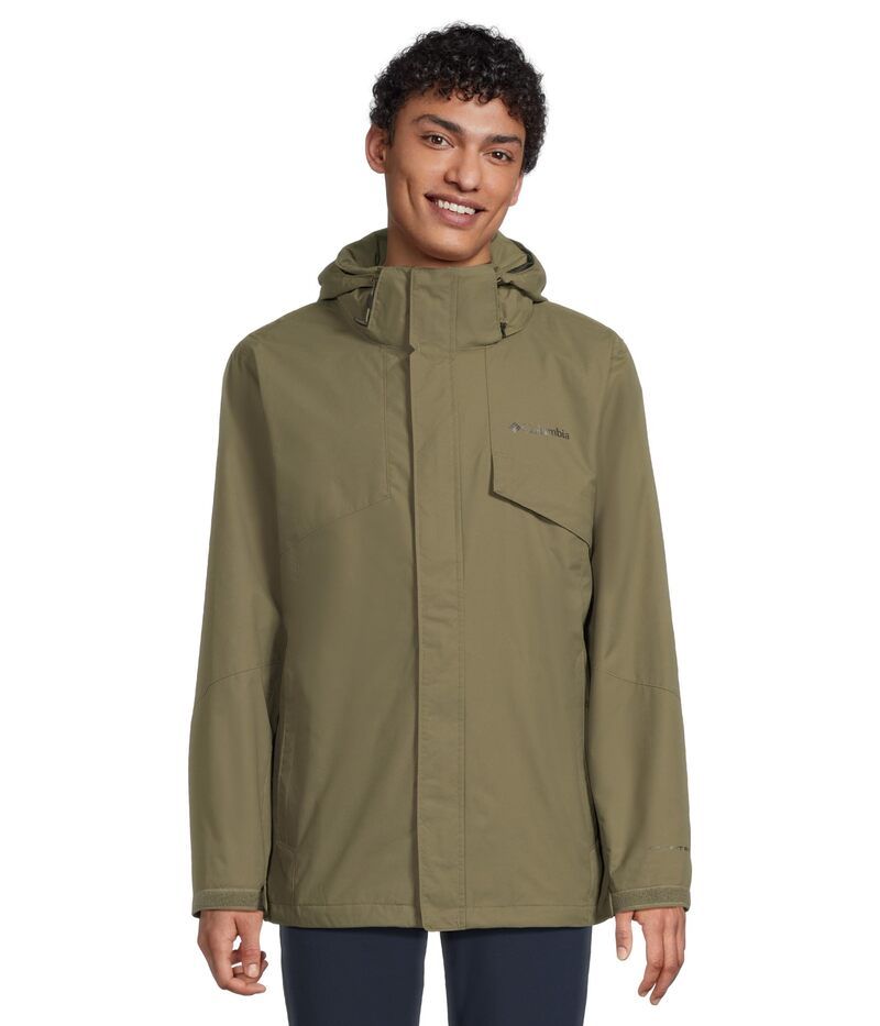 コロンビア メンズ アウター コート フリース ジャケット Columbia Bugaboo III Fleece Interchange Jacket Stone Green グリーン