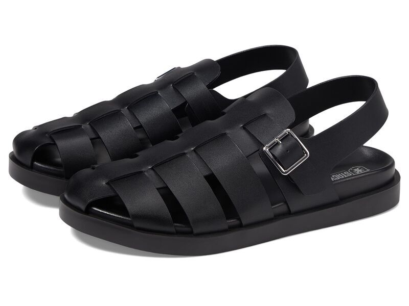ステイシーアダムス メンズ シューズ サンダル Stacy Adams Montego Slingback Buckle Sandal Black ブラック