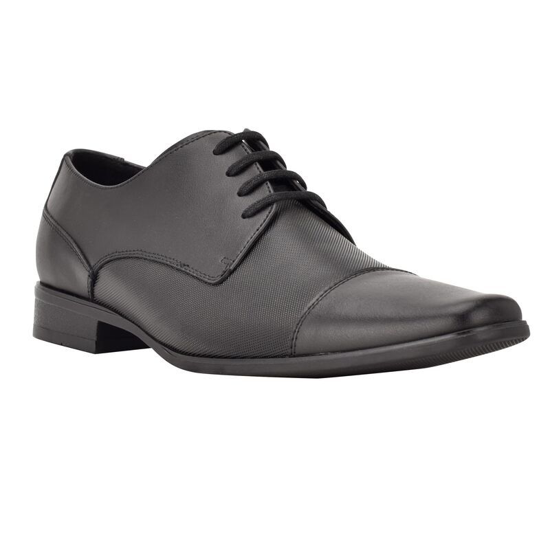 カルバンクライン メンズ シューズ オックスフォード Calvin Klein Bram Black Leather ブラック