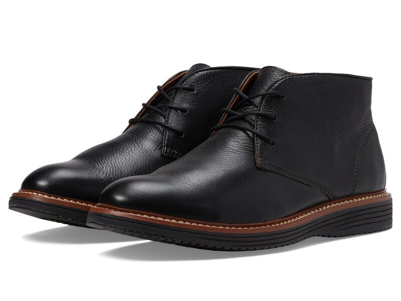 ジョンストンアンドマーフィー メンズ シューズ ブーツ・レインブーツ Johnston Murphy Upton Chukka Black Full Grai ブラック
