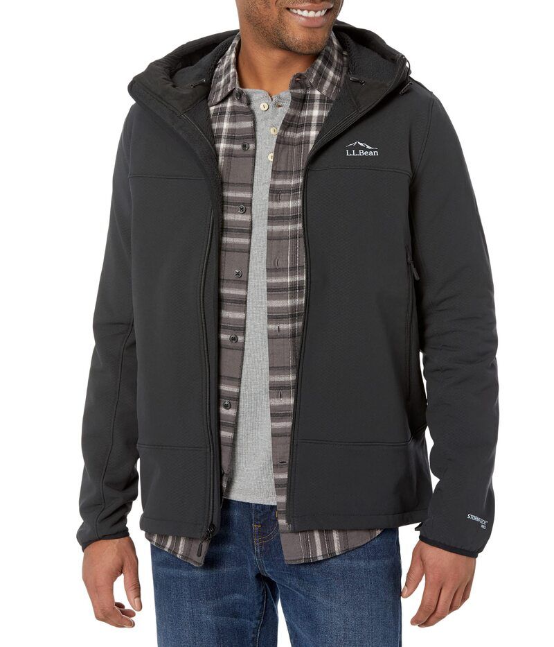 エルエルビーン メンズ アウター コート フリース パーカー LLBean Storm Fleece Pro Hoodie Black ブラック