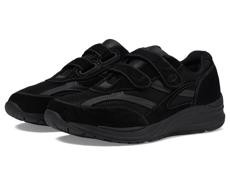 サス メンズ シューズ スニーカー メッシュ SAS JV Mesh Adjustable Comfort Walking Sneaker Black ブラック