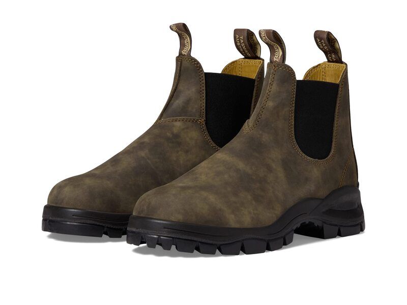 ブランドストーン メンズ シューズ ブーツ・レインブーツ Blundstone Lug Boot Rustic Brown ブラウン