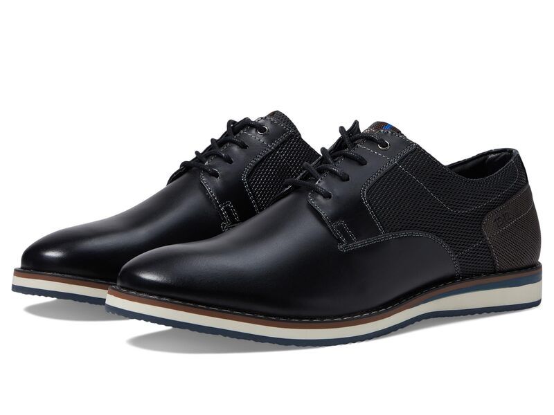 ノンブッシュ メンズ シューズ オックスフォード Nunn Bush Circuit Plain Toe Oxford Black Multi ブラック