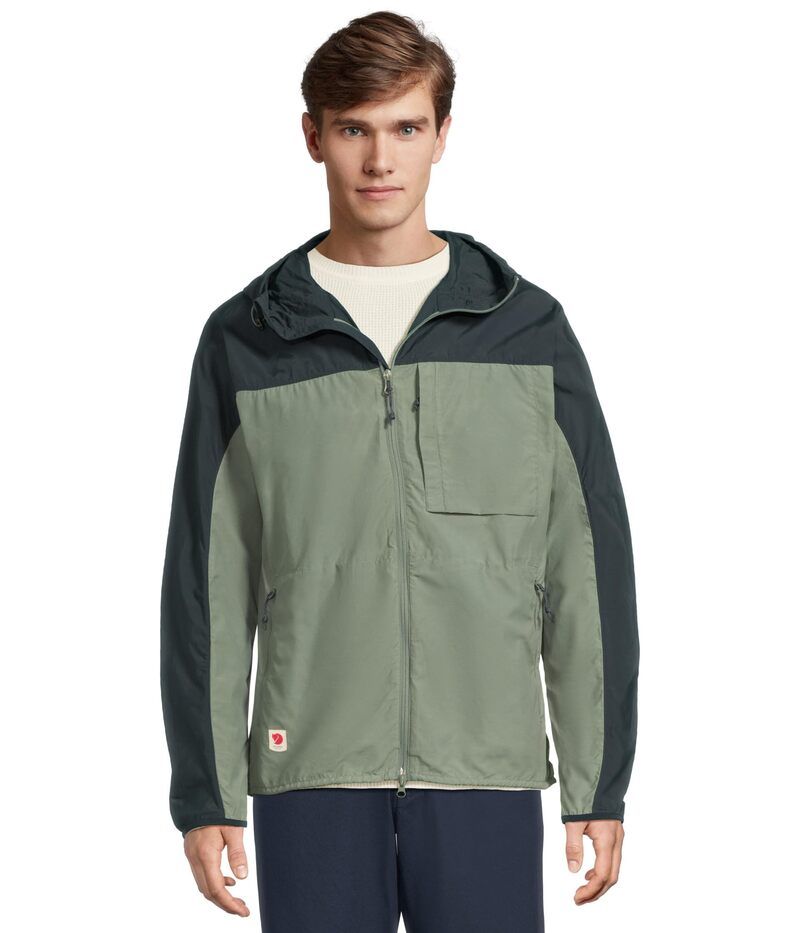 フェールラーベン メンズ アウター コート ジャケット Fjallraven High Coast Wind Jacket Patina GreenNa グリーン