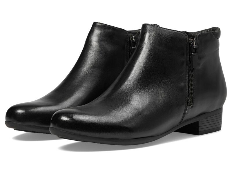トロッターズ レディース シューズ ブーツ・レインブーツ Trotters Major Black Smooth Le ブラック