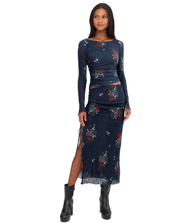 フリーピープル レディース トップス シャツ Free People Crimson Lightset Navy Combo ネイビー