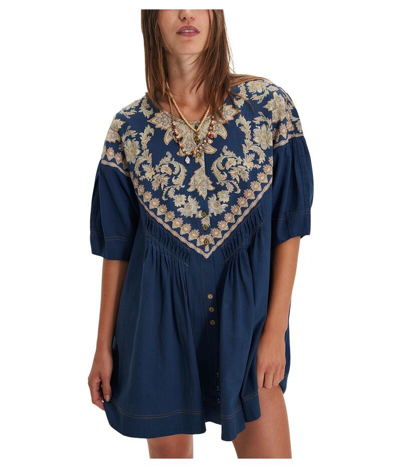 フリーピープル レディース トップス ワンピース ミニ Free People Orson Mini Indigo Combo インディゴ