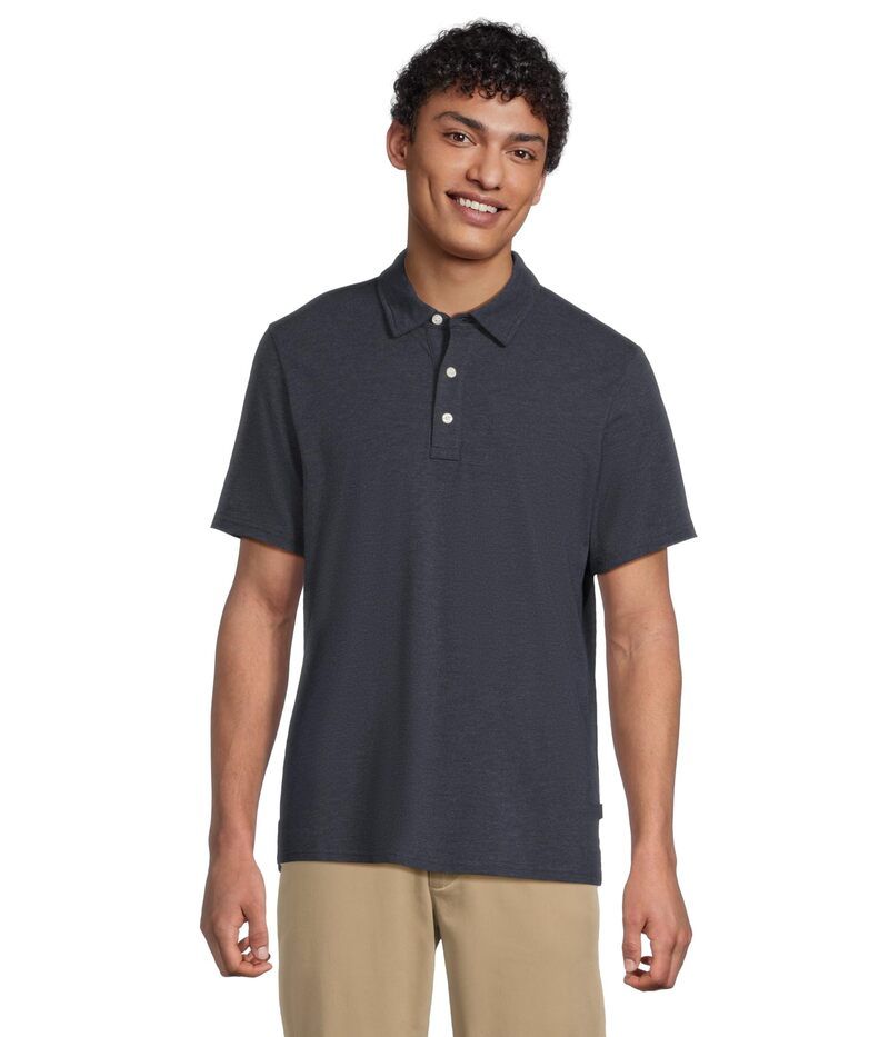 エルエルビーン メンズ トップス シャツ ポロシャツ 半袖 LLBean Comfort Stretch Performance Pima Polo Shortsleeve Dark Indigo Hea インディゴ