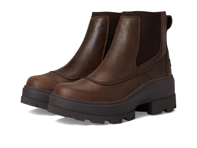 ソレル レディース シューズ ブーツ・レインブーツ チェルシー SOREL Joan Frwd Chelsea TobaccoBlacken