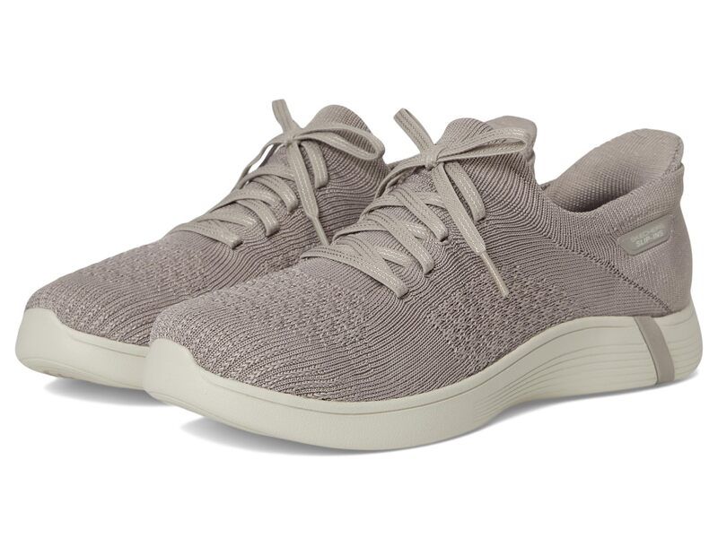 スケッチャーズ レディース シューズ スニーカー ニット SKECHERS OnTheGo Hands Free Slipinswift w Knit Fitaupe トープ