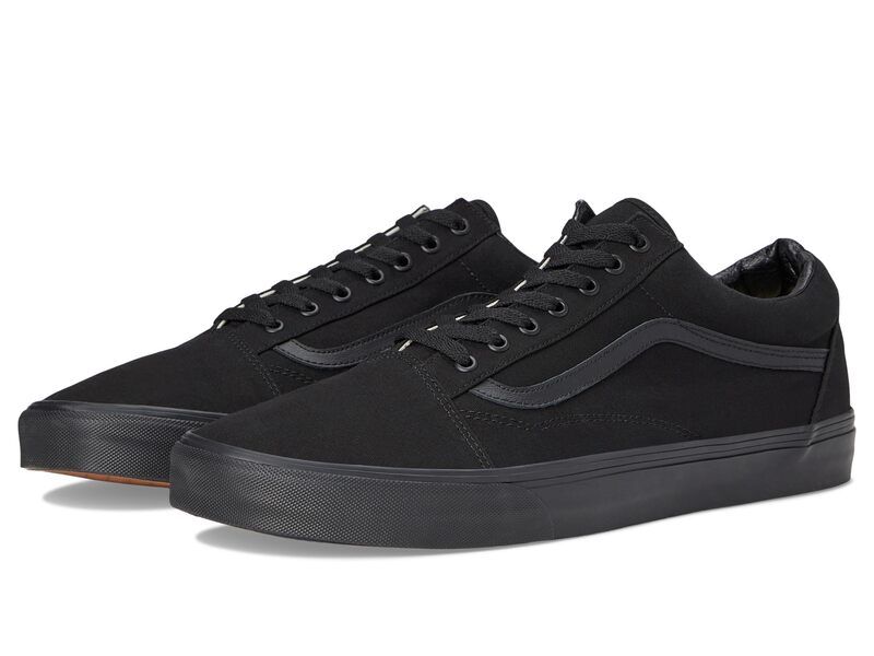 バンズ メンズ シューズ スニーカー Vans Old Skool Wide Canvas BlackBl ブラック