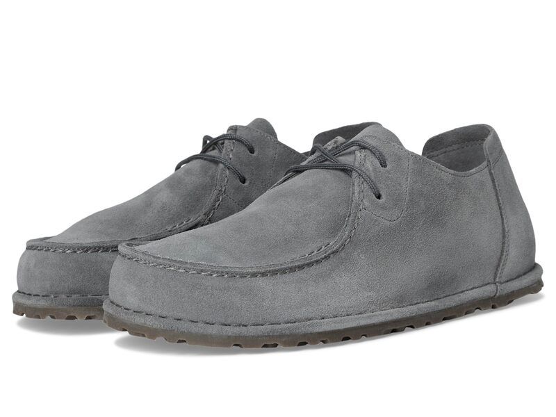 ビルケンシュトック メンズ シューズ スリッポン・ローファー スエード レース Birkenstock Utti Lace Up Suede Basalt Gray グレー