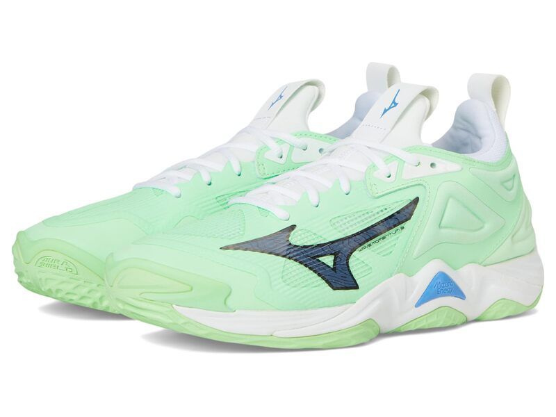 ミズノ メンズ シューズ スニーカー Mizuno Wave Momentum 3 Neo MintWhite ホワイト