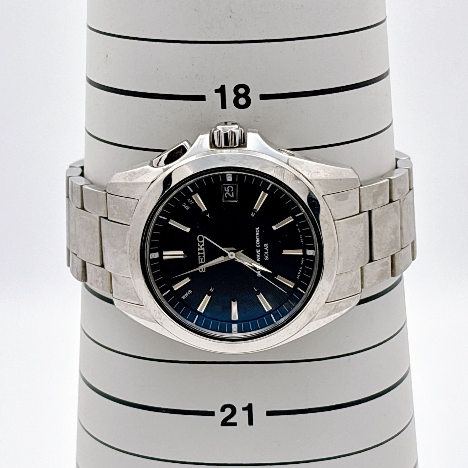 SEIKO セイコー ブライツ 7B24-0AT0 電波ソーラー メンズ 腕時計