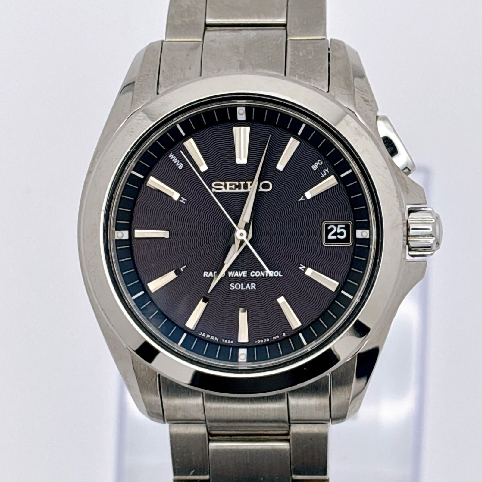 SEIKO セイコー ブライツ 7B24-0AT0 電波ソーラー メンズ 腕時計