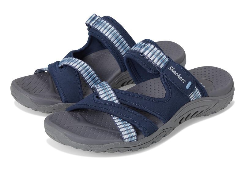 スケッチャーズ レディース シューズ サンダル SKECHERS Reggae ColorFull Navy ネイビー