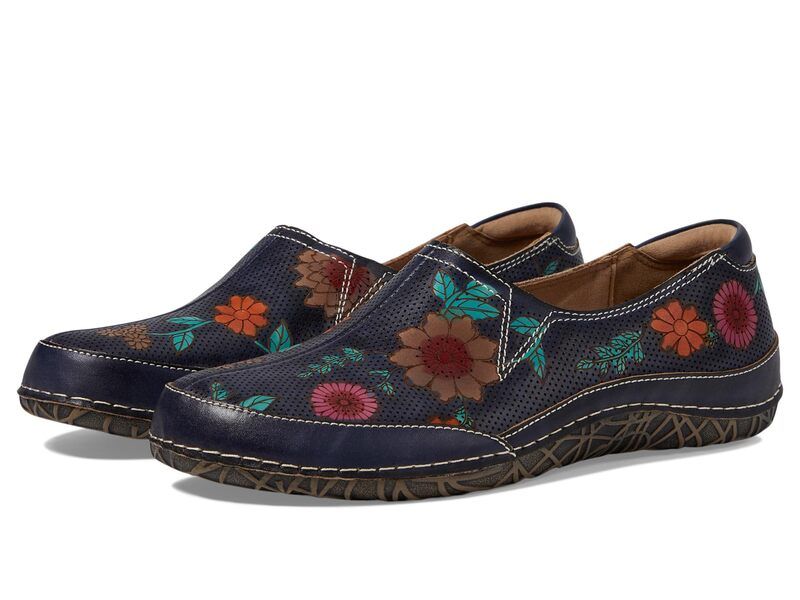 スプリングステップ レディース シューズ サンダル LArtiste by Spring Step LiboraDelite Navy Multy ネイビー